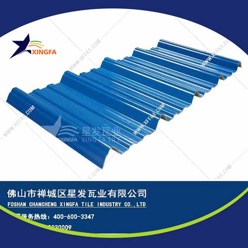 厚度3.0mm蓝色900型PVC塑胶瓦 保山工程钢结构厂房防腐隔热塑料瓦 pvc多层防腐瓦生产网上销售